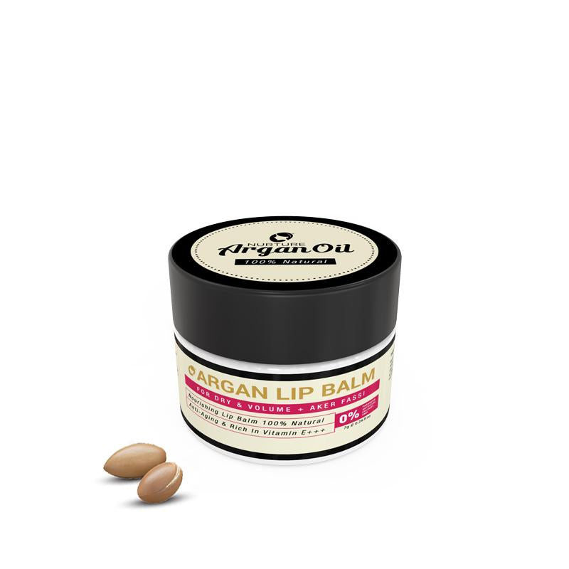 LIP BALM REPAIR MOISTURIZER FOR DRY AND CHAPPED  LIPS WITH AKER FASSI & MURE - Nurture Argan