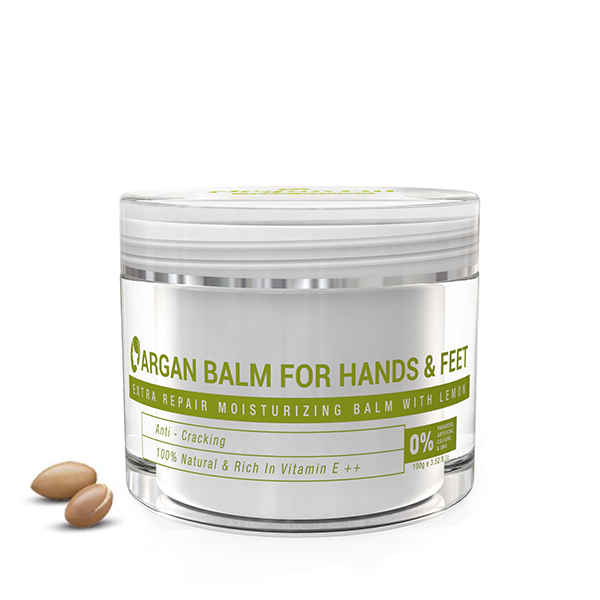 ARGAN BALM FOR CRACKING HANDS & FEET WITH LEMON - Nurture Argan