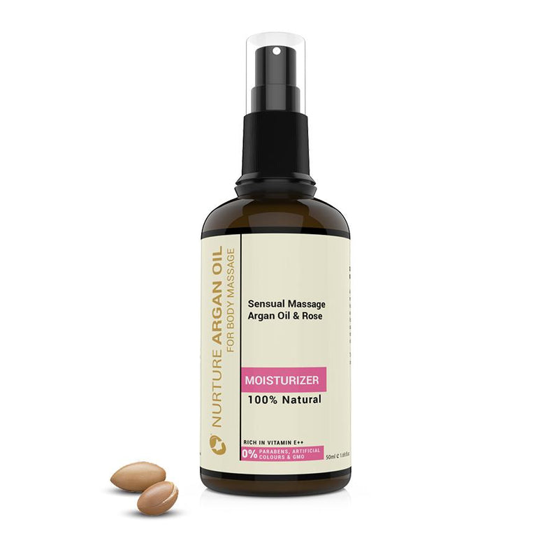 SENSUAL MASSAGE  WITH ARGAN OIL & ROSE - Nurture Argan